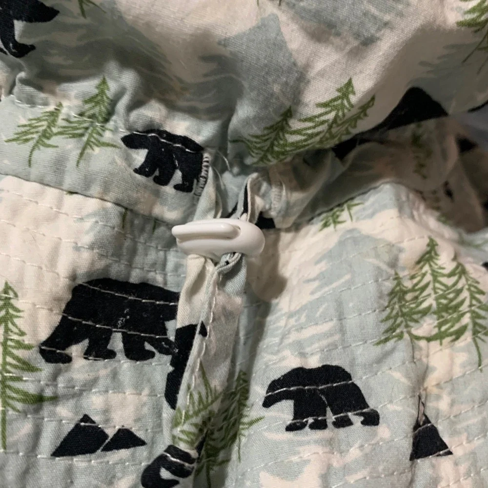 Jan & Jul Bucket Hat Kids L Bear Mountain Blue White Sun Hat